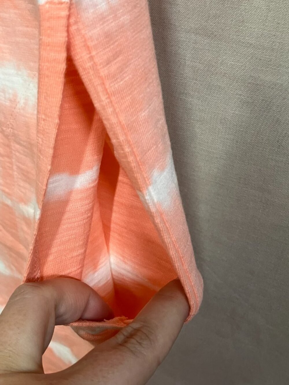 Sonoma Goods For Life Tank Dress Women’s Size M Coral Tie Dye Sleeveless Knit - Picture 5 of 8